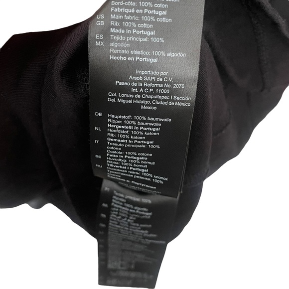 SANDRO ELECTRIC GRAPHIC CREWNECK WOMENS BLACK T-SHIRT | SIZE S/M - Picture 6 of 6